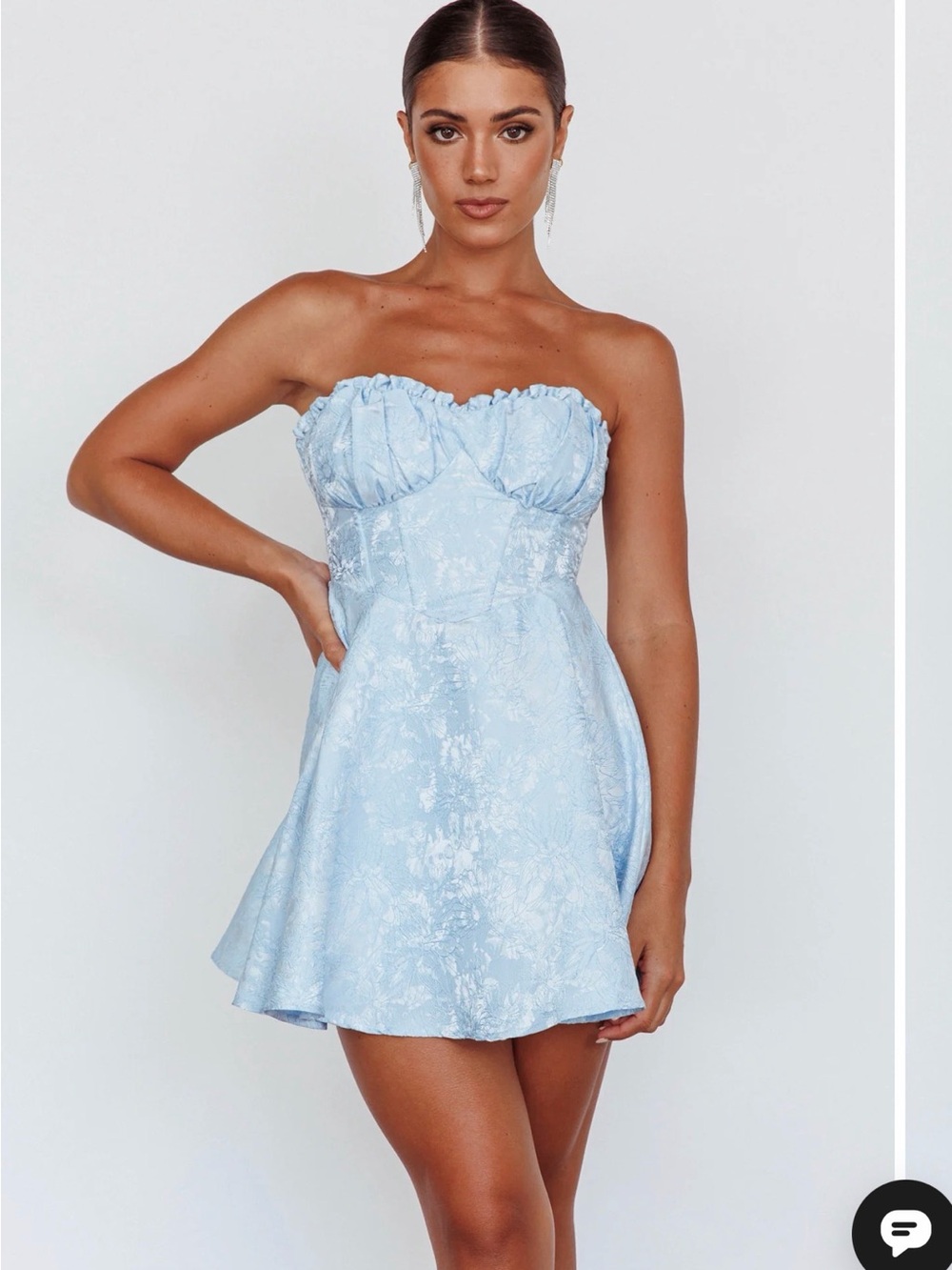 Selfie Leslie Blue dress size small, NWT